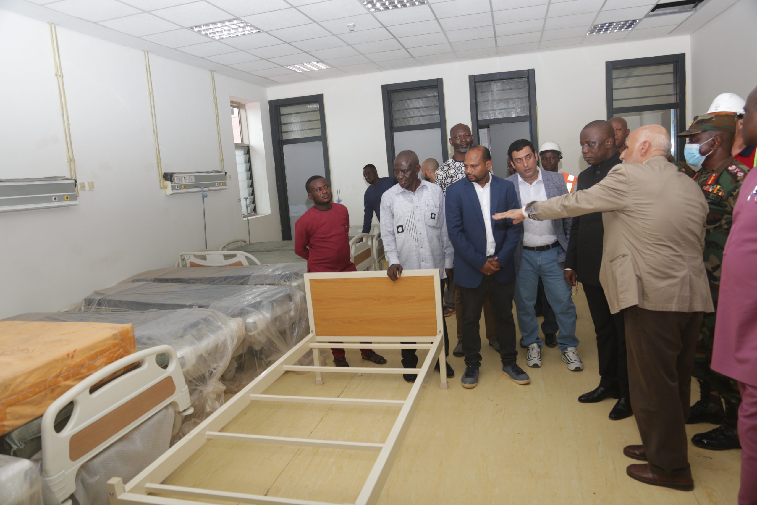 Read more about the article Defence Minister Inspects 500 Bed Military Hospital at Afari – Kumasi