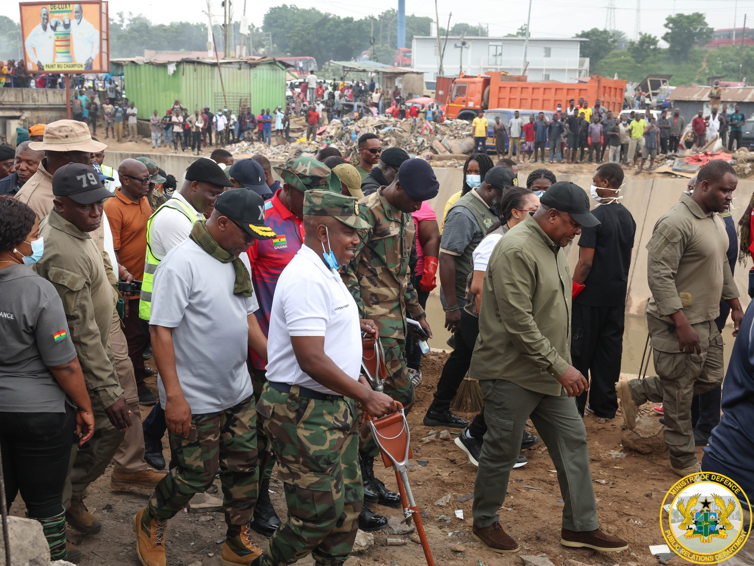 President Mahama Leads National Clean-up Exercise in Alajo Community