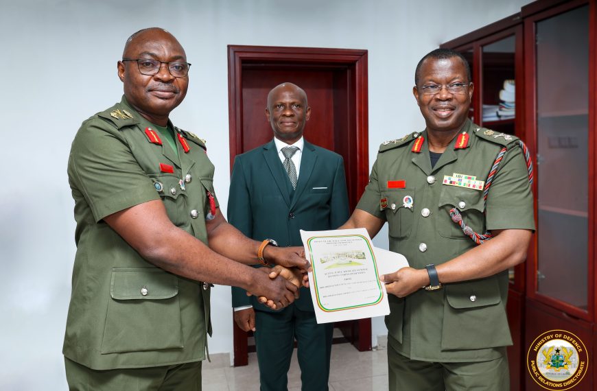 Brigadier General Benjamin Amoah-Boakye Hands Over as Acting Judge Advocate General of the Ghana Armed Forces