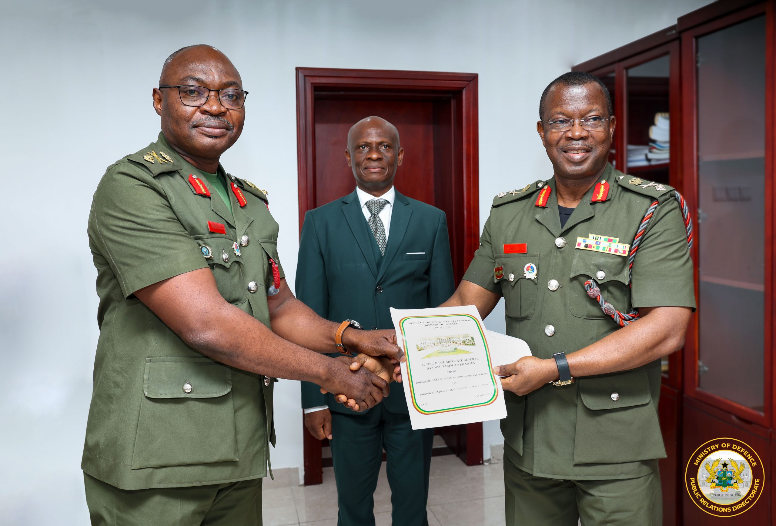 Brigadier General Benjamin Amoah-Boakye Hands Over as Acting Judge Advocate&hellip;