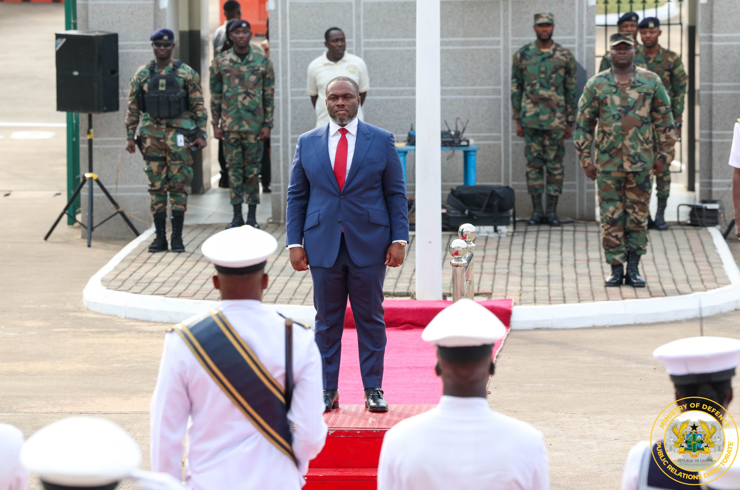 You are currently viewing Ministry of Defence Welcomes Hon Kenneth Gilbert Adjei on His First Day at Work