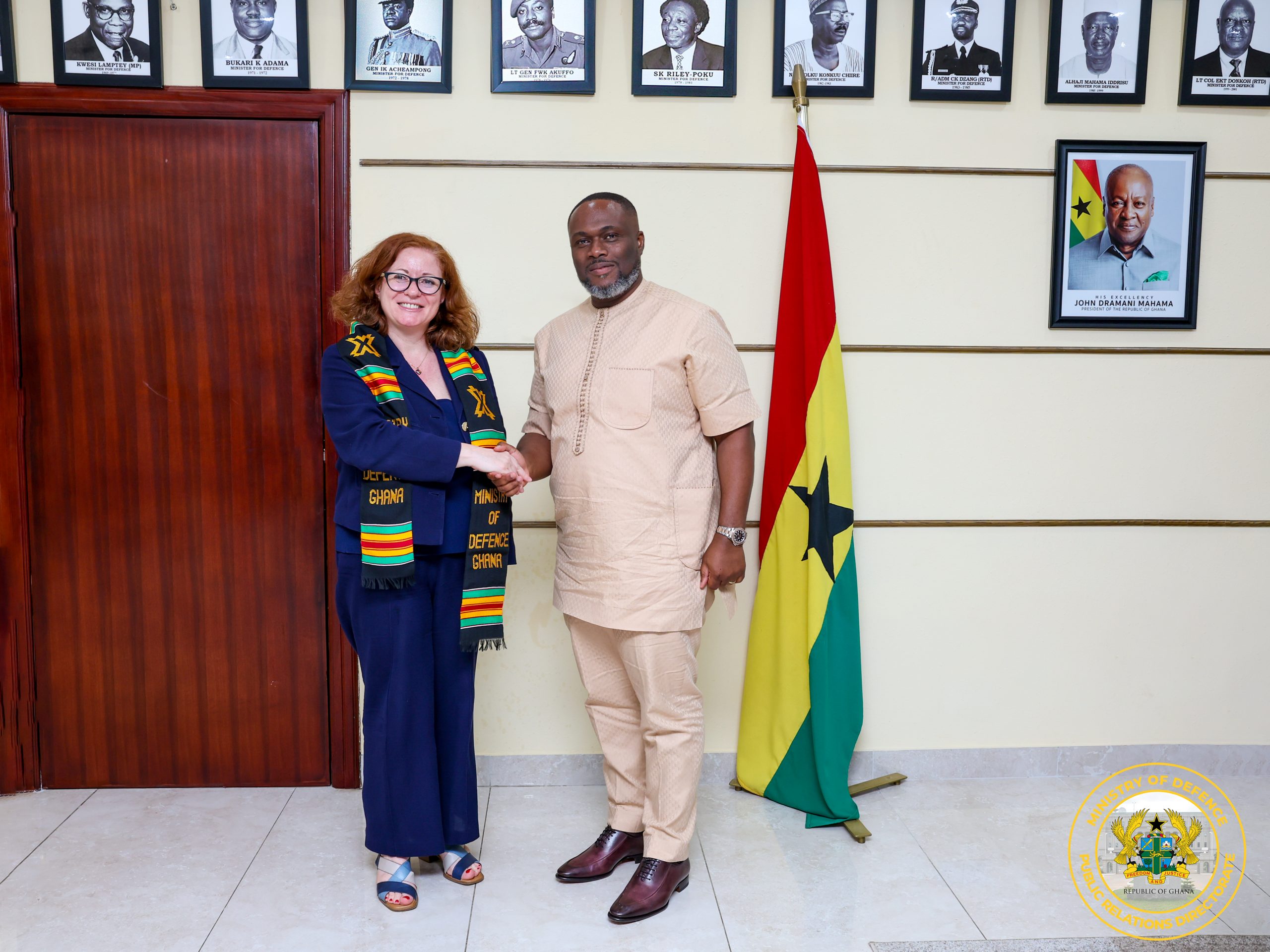 You are currently viewing Italian Ambassador to Ghana Calls on Defence Minister