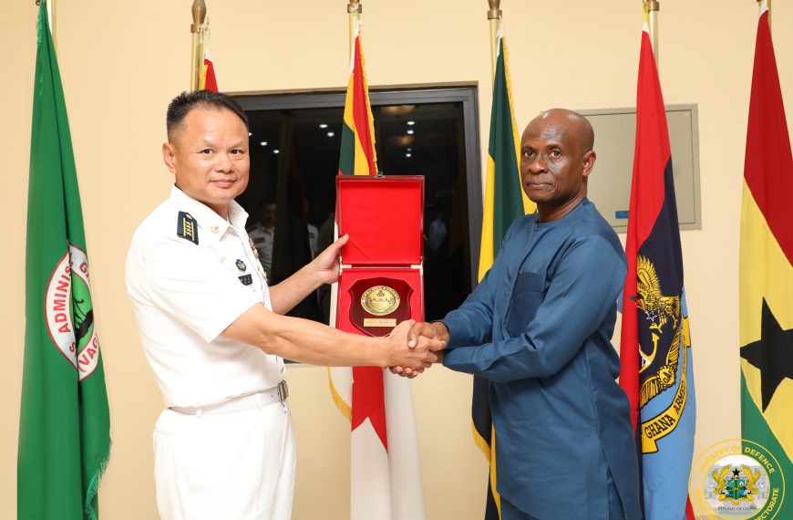 Chinese Navy Officials Visit Defence Ministry as Hospital Ship ‘Auspicious Ark’ Docks in Ghana