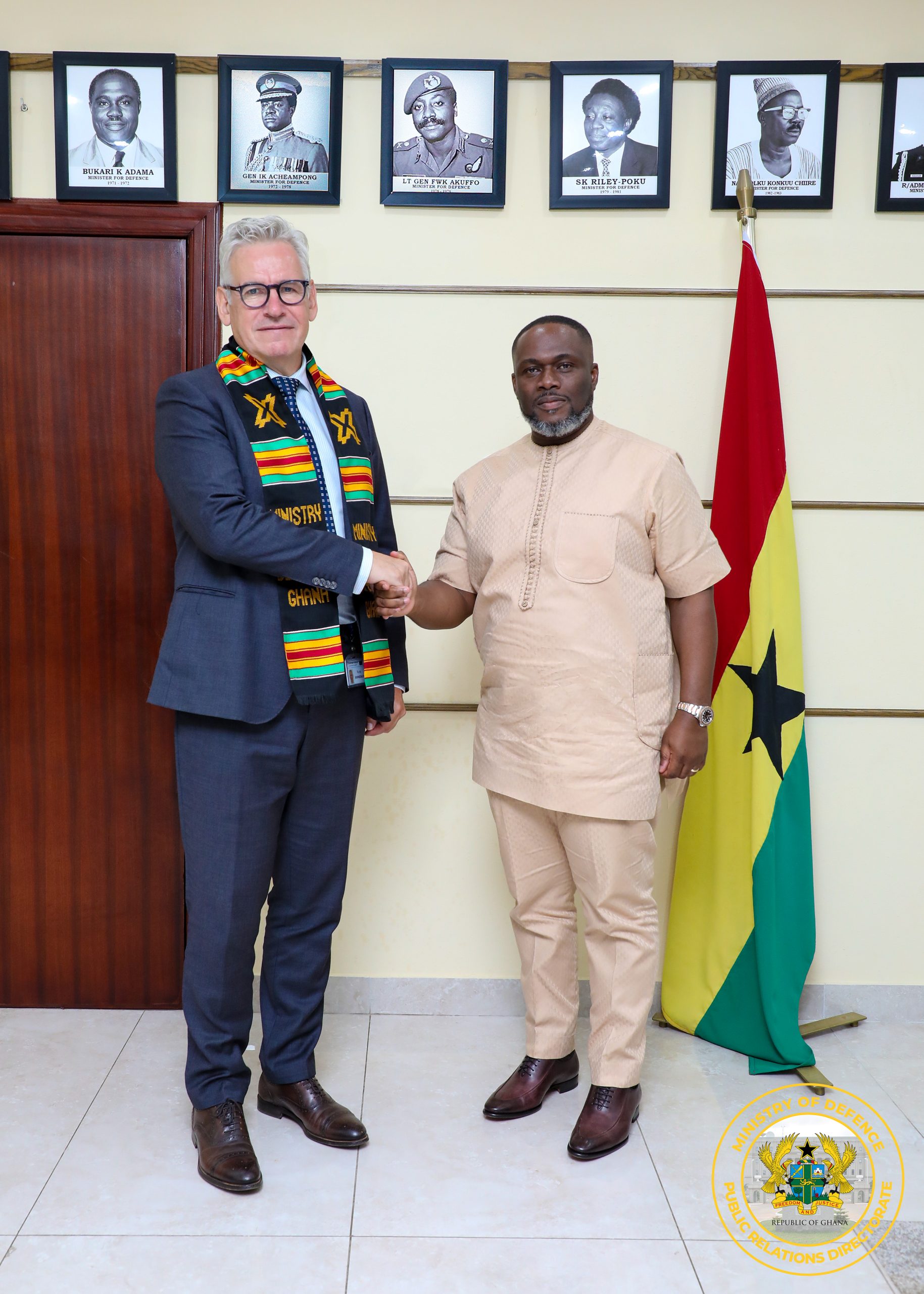 You are currently viewing EU Ambassador Calls on Defence Minister to Deepen Ghana–EU Security Partnership